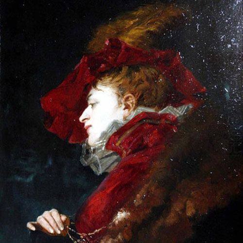 Portrait of Sarah Bernhardt - by Jules-Adolphe Goupil